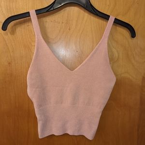 debut Crop Top Tank Top, Unknown Size, Pink